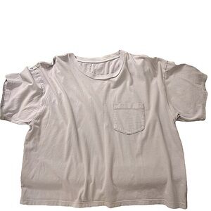 American Eagle Crop Pocket Tee | Small